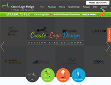 Tablet Screenshot of createlogodesign.com